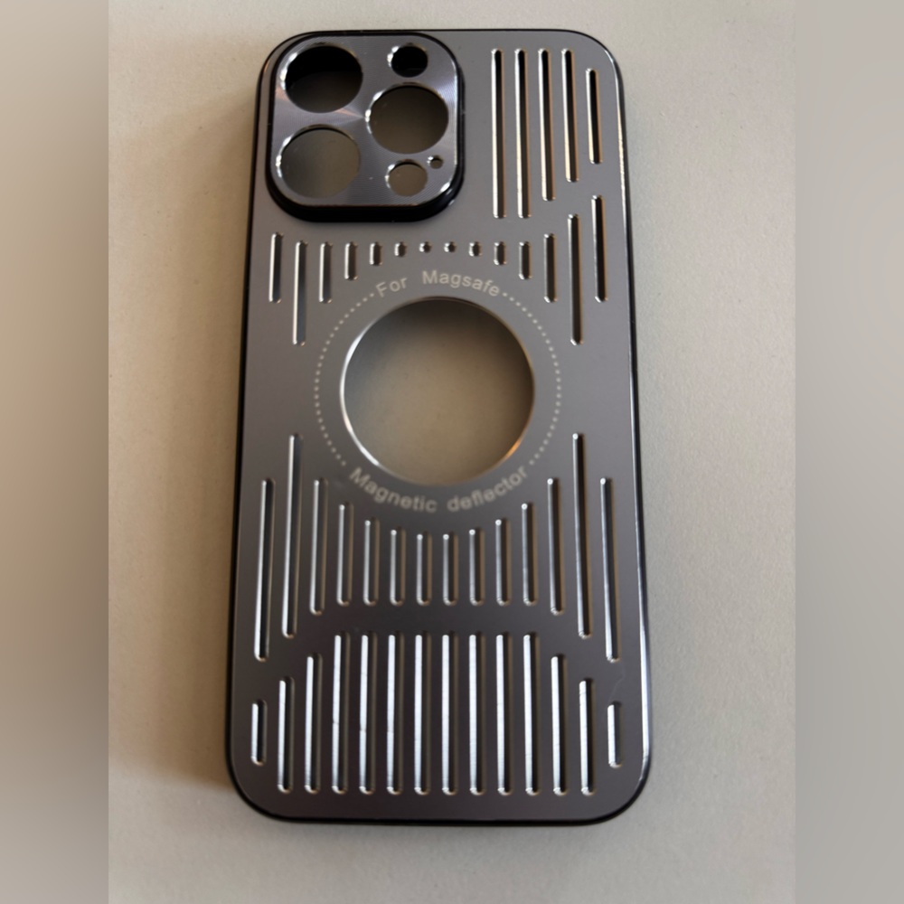 Magnetic Detachable Silver Phone Case